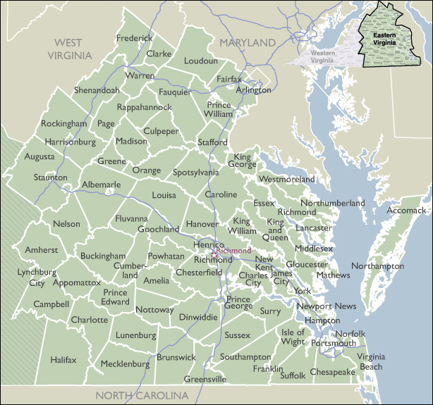 Zip Code Map Of Virginia Map 7986