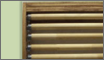 Valances wall map finishing option - decorative top rail
