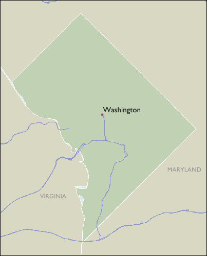 City Map of District Of Columbia