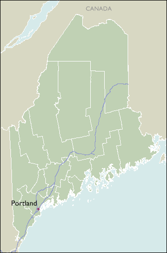 City Map of Maine