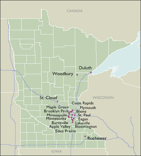 City Map of Minnesota