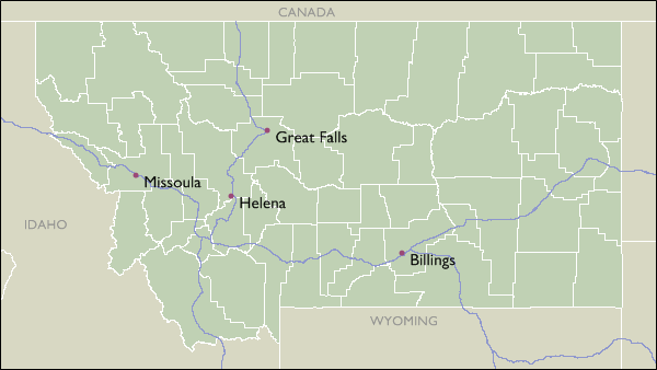 City Map of Montana