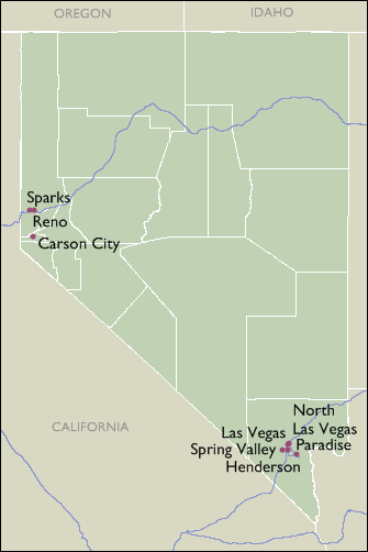City Map of Nevada