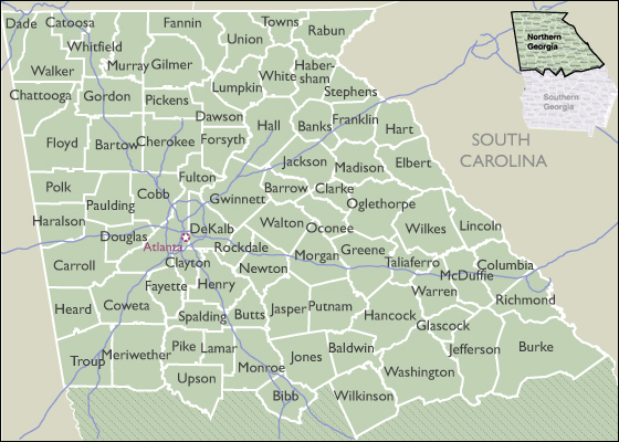 Free Printable Zip Code Map Of Georgia 1418