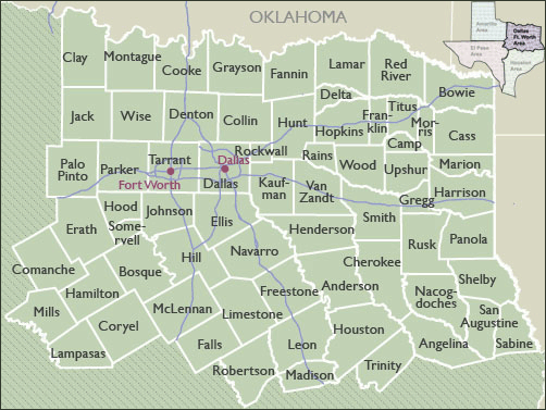 Texas County Zip Code Map - United States Map