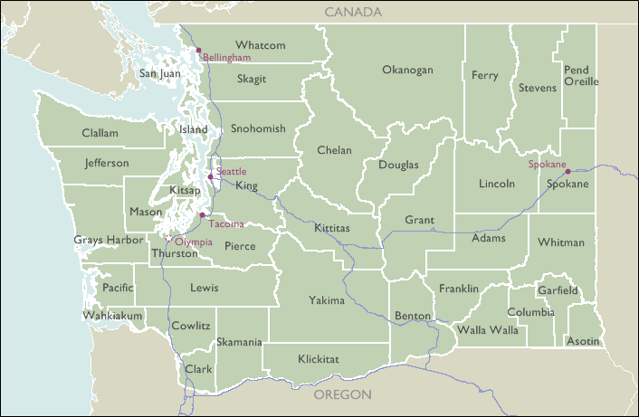 County Map of Washington