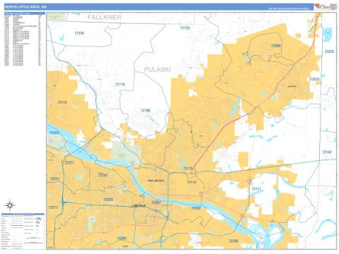 North Little Rock, AR city map