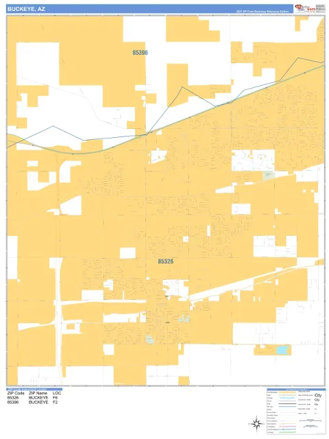 Buckeye, AZ city map