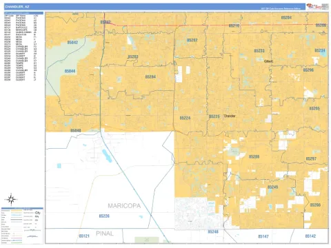 Chandler, AZ city map