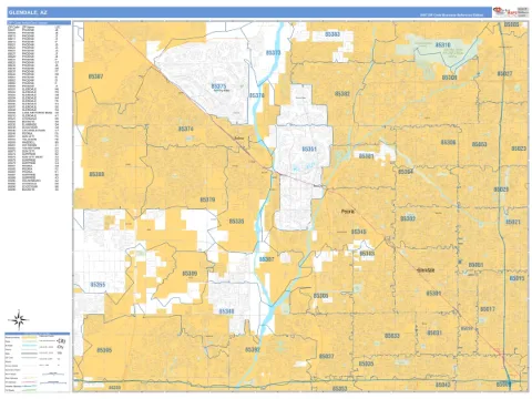 Glendale, AZ city map
