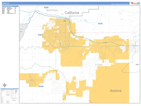 Yuma, AZ city map
