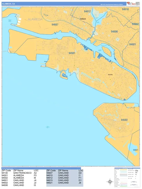 Alameda, CA city map