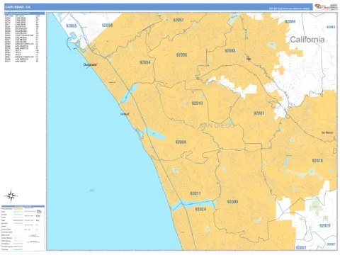 Carlsbad, CA city map