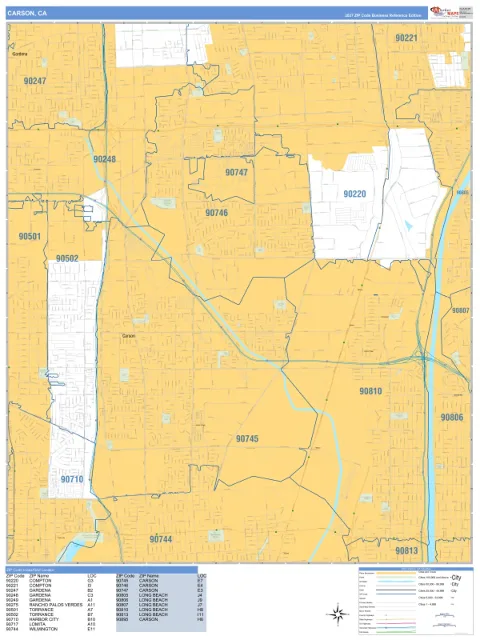 Carson, CA city map