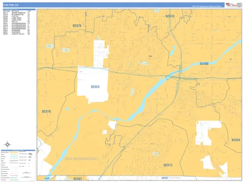 Colton, CA city map