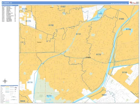 El Monte, CA city map
