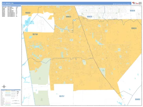 Elk Grove, CA city map