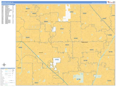 Garden Grove, CA city map