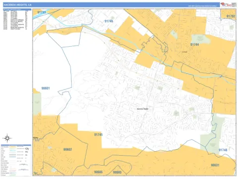 Hacienda Heights, CA city map