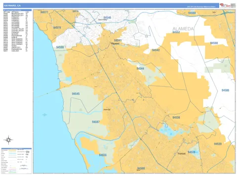 Hayward, CA city map