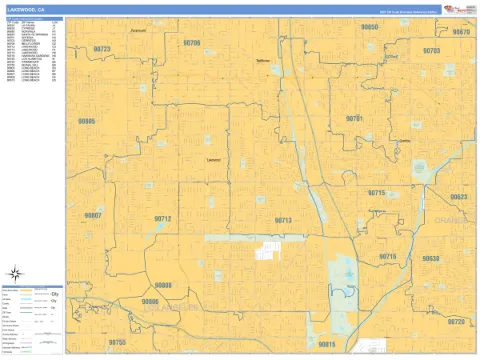 Lakewood, CA city map