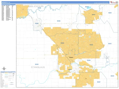 Modesto, CA city map