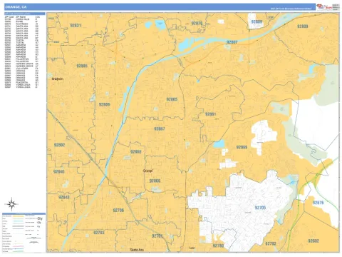 Orange, CA city map