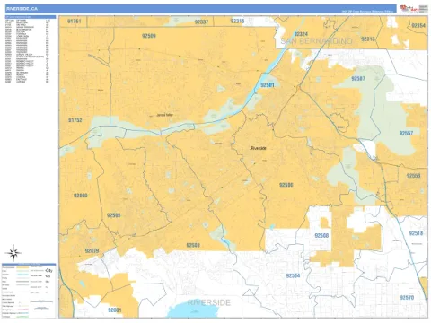 Riverside, CA city map