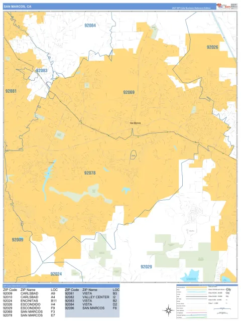 San Marcos, CA city map
