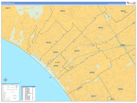 Santa Monica, CA city map