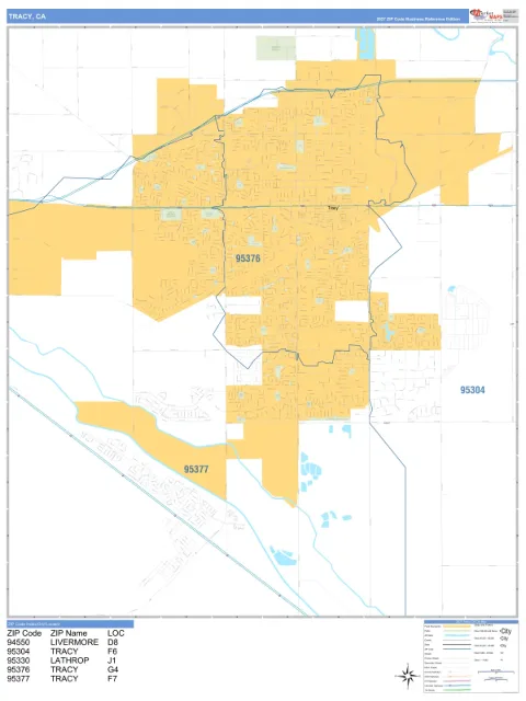 Tracy, CA city map