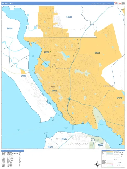 Vallejo, CA city map