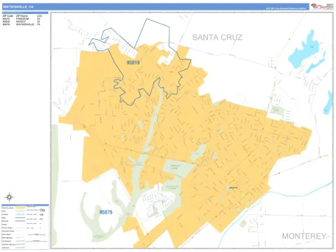 Watsonville, CA city map