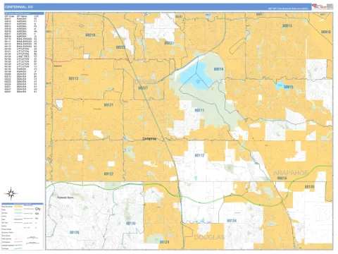 Centennial, CO city map