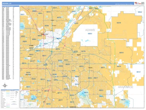 Denver, CO city map