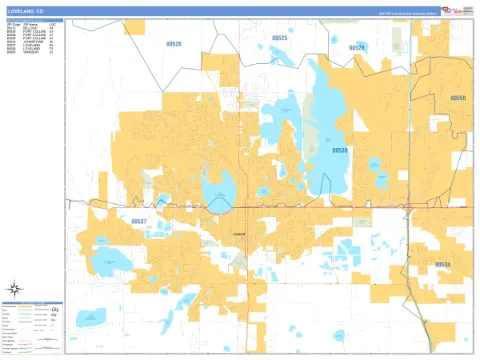 Loveland, CO city map