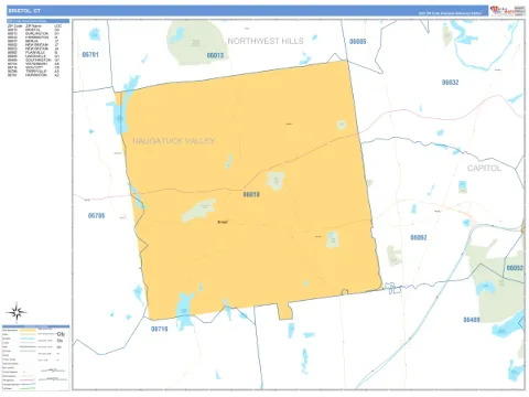 Bristol, CT city map