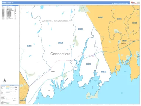 Greenwich, CT city map