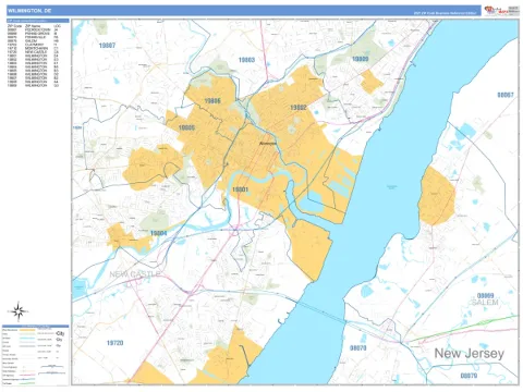Wilmington, DE city map