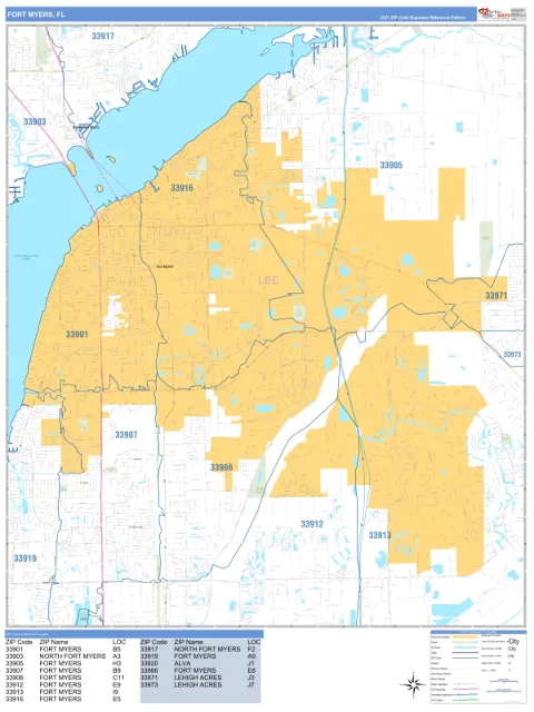 Fort Myers, FL city map