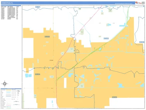 Homestead, FL city map