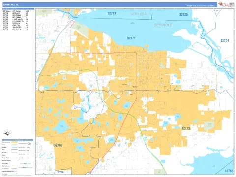 Sanford, FL city map