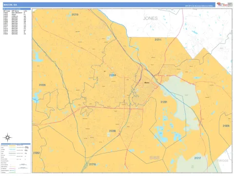Macon, GA city map
