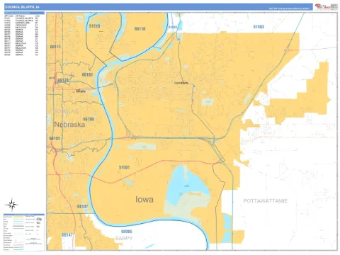 Council Bluffs, IA city map