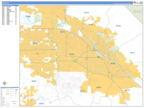 Boise, ID city map