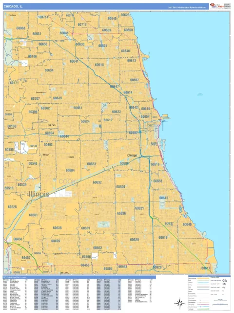 Chicago, IL city map