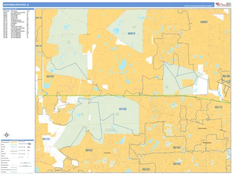 Hoffman Estates, IL city map