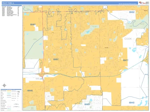 Tinley Park, IL city map
