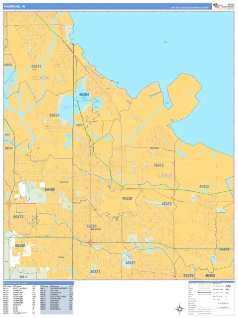 Hammond, IN city map