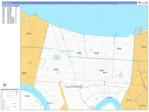 Metairie, LA city map